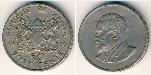 50 Cent Kenia (1963 - ) Kupfer/Nickel 