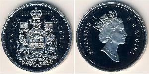 50 Cent Kanada Nickel Elizabeth II (1926-2022)