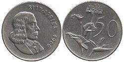50 Cent South Africa (1910 - ) Nickel 