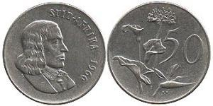 50 Cent South Africa (1910 - ) Nickel 