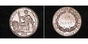 50 Cent Indochina francesa (1887-1954) Níquel/Bronce 
