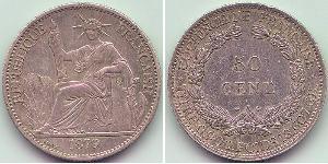50 Cent Indochina francesa (1887-1954) Níquel/Bronce 