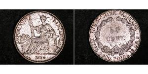 50 Cent Indochina francesa (1887-1954) Níquel/Bronce 