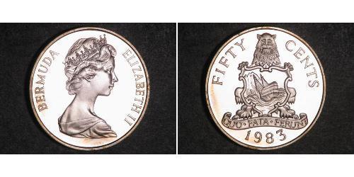 50 Cent Bermudas Níquel/Cobre Isabel II (1926-2022)
