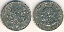 50 Cent Kenia (1963 - ) Níquel/Cobre 