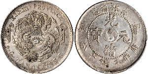 50 Cent República Popular China Níquel/Plata 