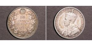 50 Cent Canadá Plata Jorge V (1865-1936)