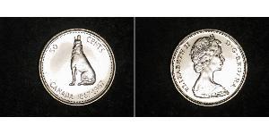 50 Cent Canadá Plata Isabel II (1926-2022)