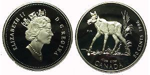 50 Cent Canadá Plata Isabel II (1926-2022)