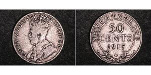 50 Cent Canadá Plata Jorge V (1865-1936)