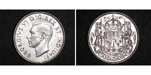 50 Cent Canadá Plata Jorge VI (1895-1952)