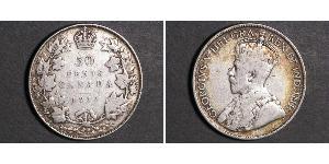 50 Cent Canadá Plata Jorge V (1865-1936)