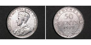 50 Cent Canadá Plata Jorge V (1865-1936)