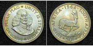 50 Cent Sudáfrica (1910 - ) Plata 