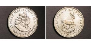50 Cent Sudáfrica (1910 - ) Plata 