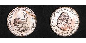 50 Cent Sudáfrica (1910 - ) Plata 