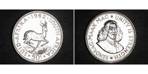 50 Cent Sudáfrica (1910 - ) Plata 