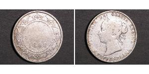 50 Cent Terranova y Labrador Plata Victoria (1819 - 1901)