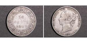 50 Cent Terranova y Labrador Plata Victoria (1819 - 1901)