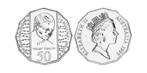 50 Cent Australia (1939 - ) Rame/Nichel Elisabetta II (1926-2022)