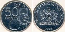 50 Cent Trinidad e Tobago Rame/Nichel 