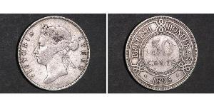 50 Cent British Honduras (1862-1981) Silber Victoria (1819 - 1901)