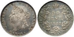 50 Cent Kanada Silber Victoria (1819 - 1901)