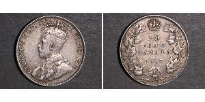 50 Cent Kanada Silber George V (1865-1936)