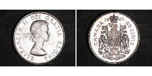 50 Cent Kanada Silber Elizabeth II (1926-2022)