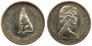 50 Cent Kanada Silber Elizabeth II (1926-2022)