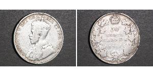 50 Cent Kanada Silber George V (1865-1936)