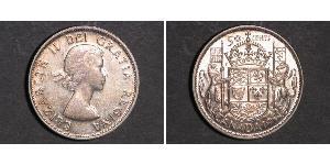 50 Cent Kanada Silber Elizabeth II (1926-2022)