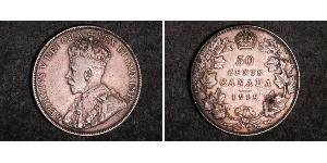50 Cent Kanada Silber George V (1865-1936)