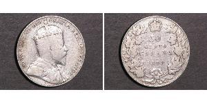 50 Cent Kanada Silber Eduard VII (1841-1910)