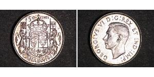 50 Cent Kanada Silber Georg VI (1895-1952)
