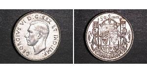 50 Cent Kanada Silber Georg VI (1895-1952)