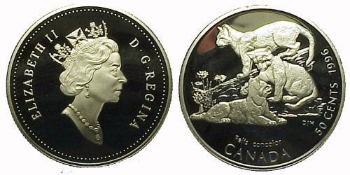 50 Cent Kanada Silber Elizabeth II (1926-2022)