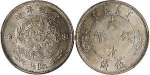 50 Cent Volksrepublik China Silber 
