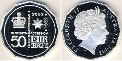 50 Cent Australia (1939 - ) Silver 