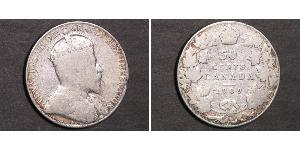 50 Cent Canada Silver Edward VII (1841-1910)