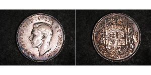50 Cent Canada Silver George VI (1895-1952)
