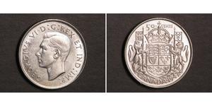 50 Cent Canada Silver George VI (1895-1952)
