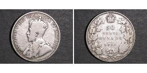 50 Cent Canada Silver George V of the United Kingdom (1865-1936)