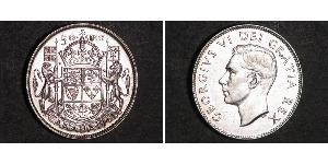 50 Cent Canada Silver George VI (1895-1952)