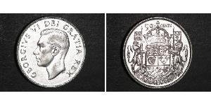 50 Cent Canada Silver George VI (1895-1952)