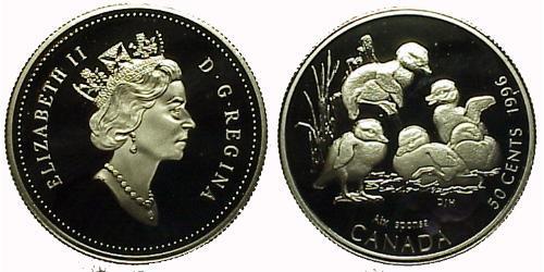 50 Cent Canada Silver Elizabeth II (1926-2022)