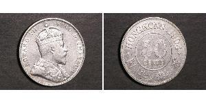 50 Cent Hong Kong Silver Edward VII (1841-1910)