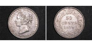 50 Cent Newfoundland and Labrador Silver Victoria (1819 - 1901)