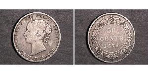 50 Cent Newfoundland and Labrador Silver Victoria (1819 - 1901)