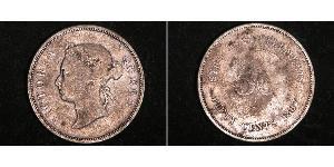 50 Cent Straits Settlements (1826 - 1946) Silver Victoria (1819 - 1901)